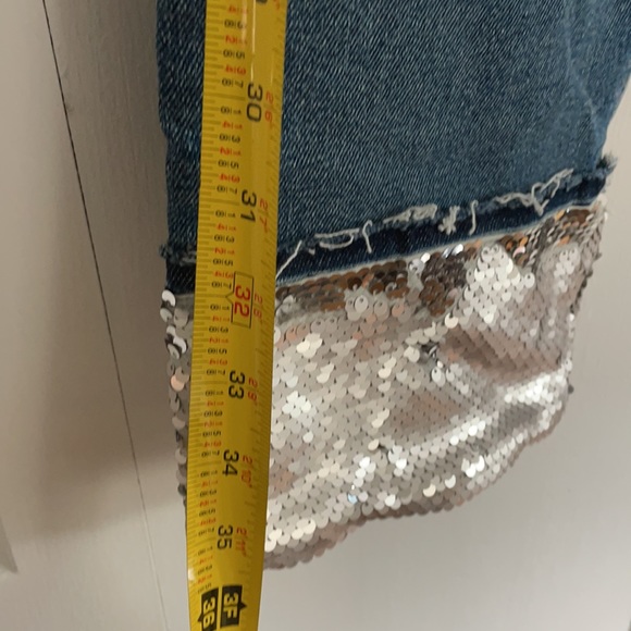 LUXE VINTAGE SEQUIN BOYFRIEND JEAN - Picture 7 of 9